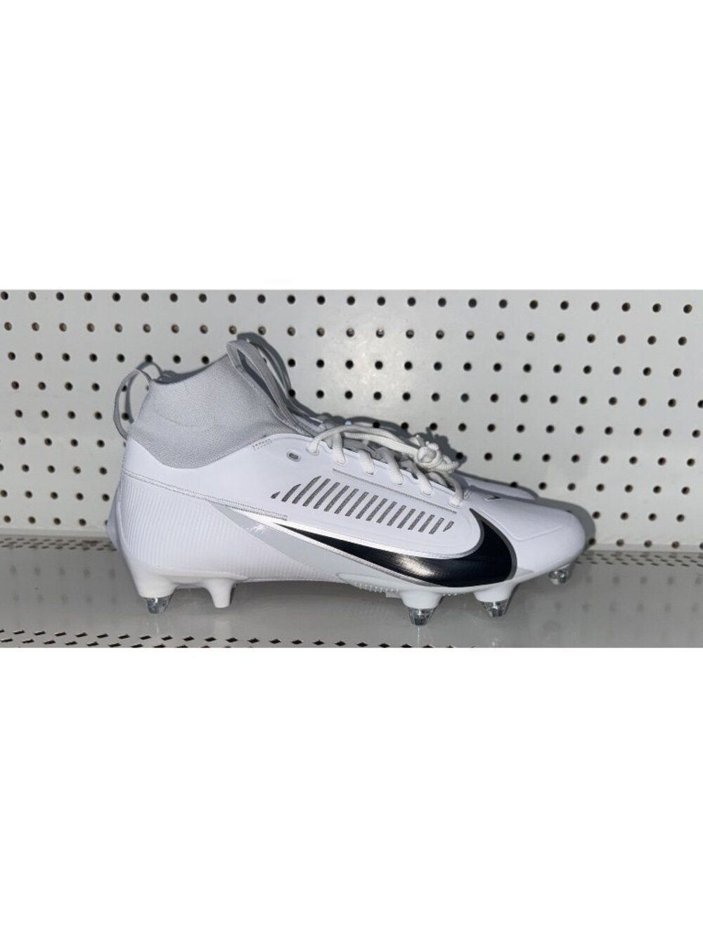 Nike Vapor Edge Pro 360 2 Mens Detachable Football Cleats Size 12 White Black